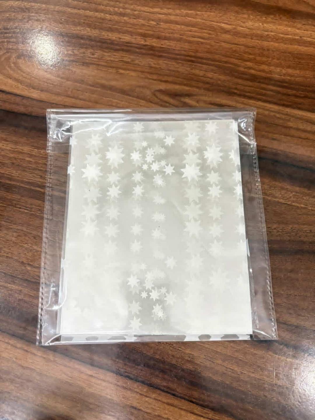 Transparent Cellophane Sheet Packet for Mehndi Cone Packing