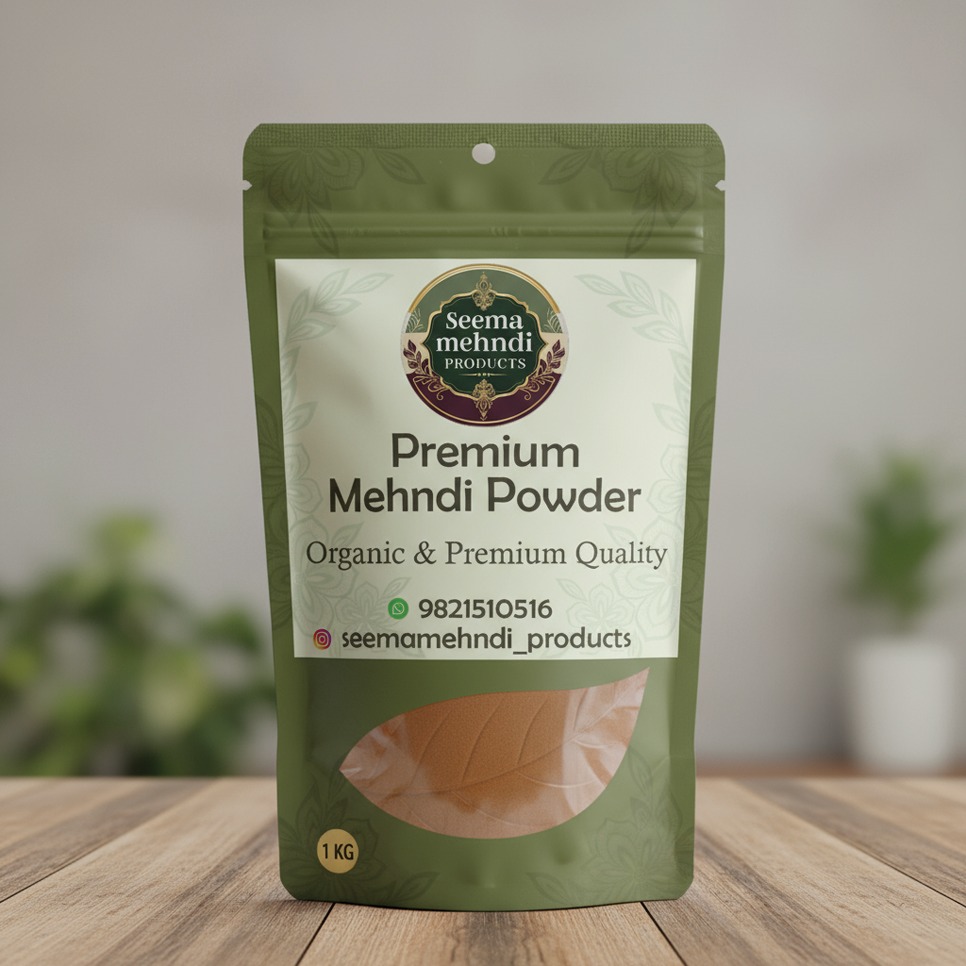 Premium Mehndi Powder for Dark, Rich & Long-Lasting Color